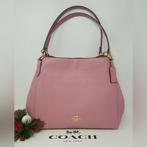 Coach Pebbled Leather Hallie Bag